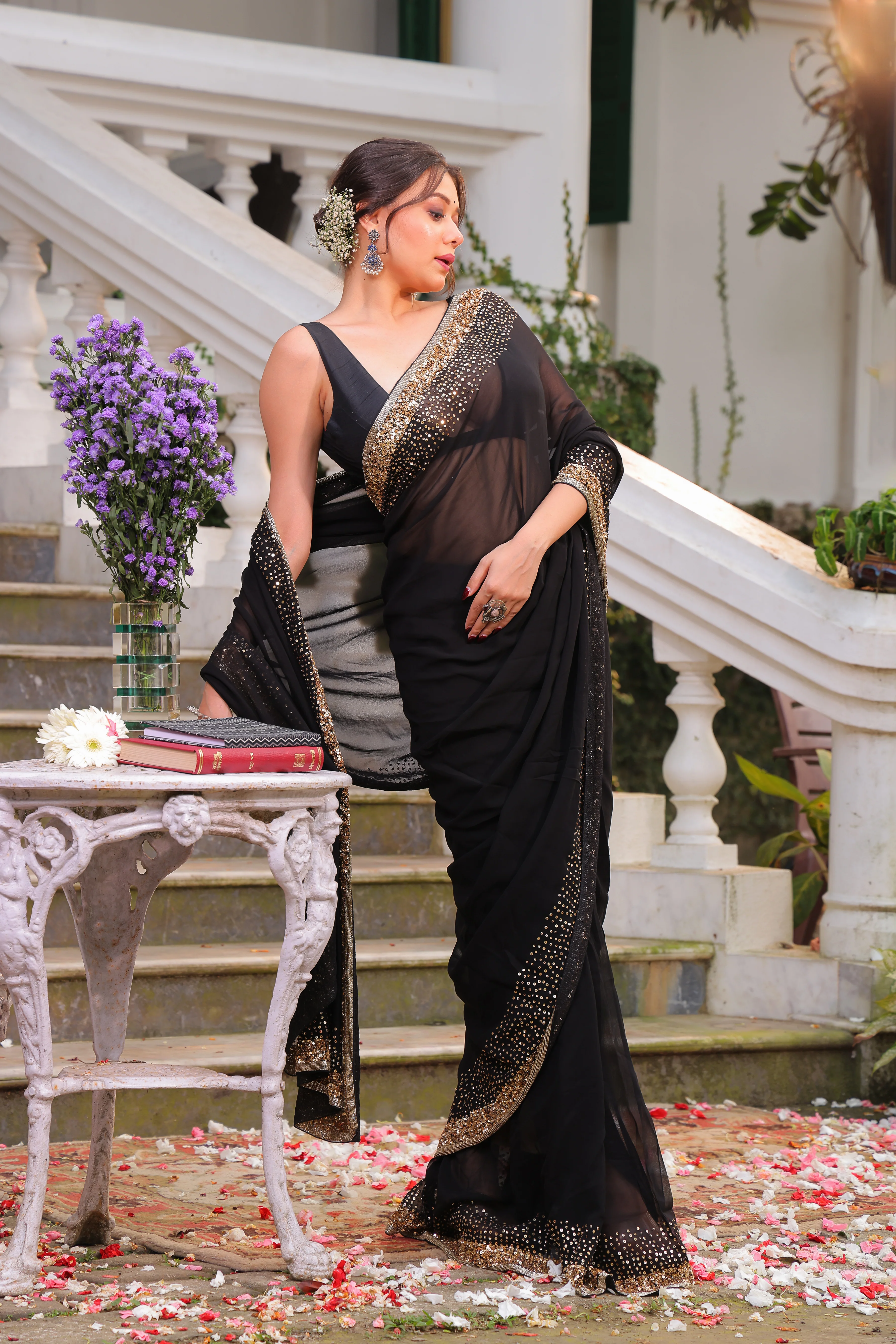 Chiffon Sequence Handwork - Image 5