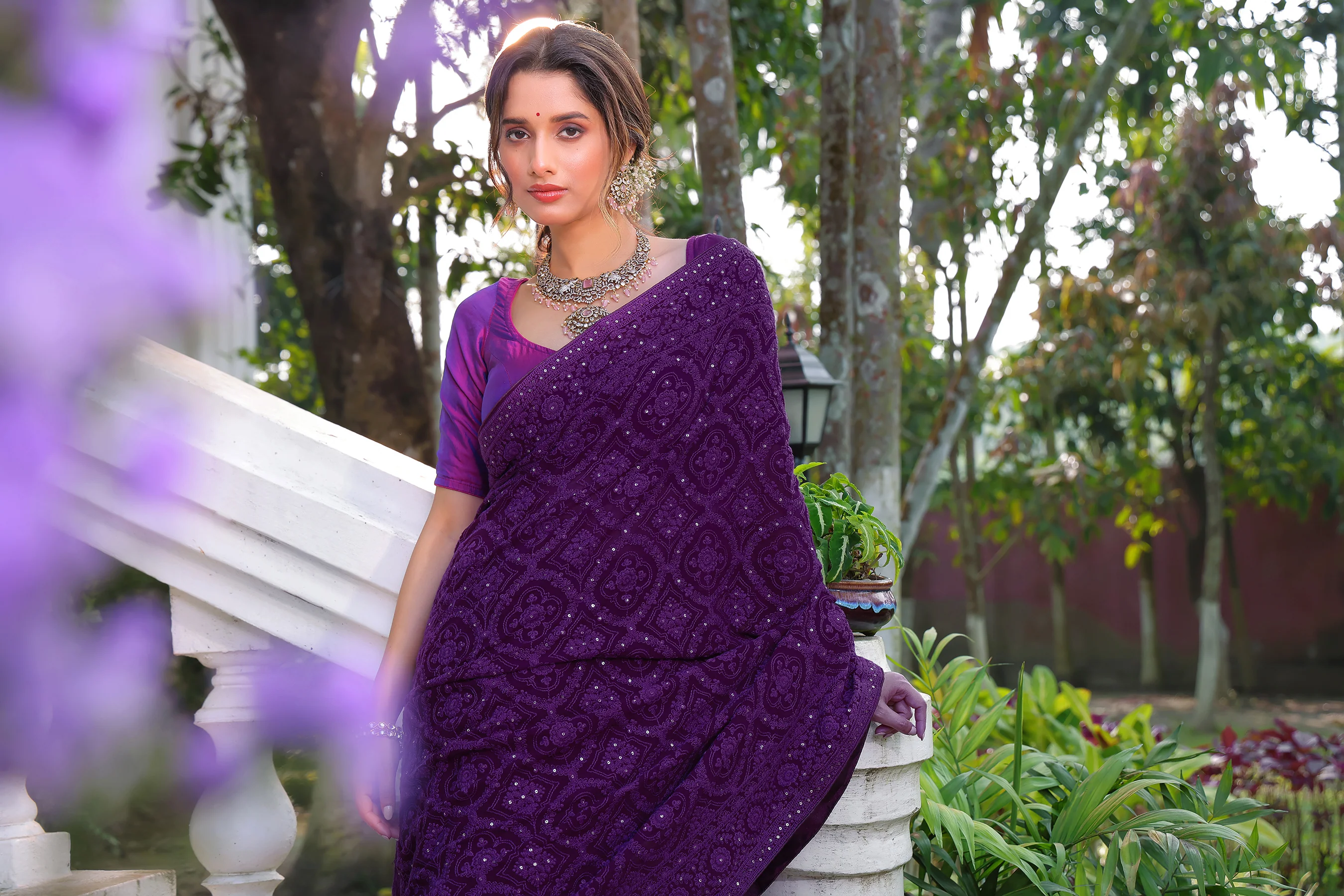 Chikankari Saree - Image 5