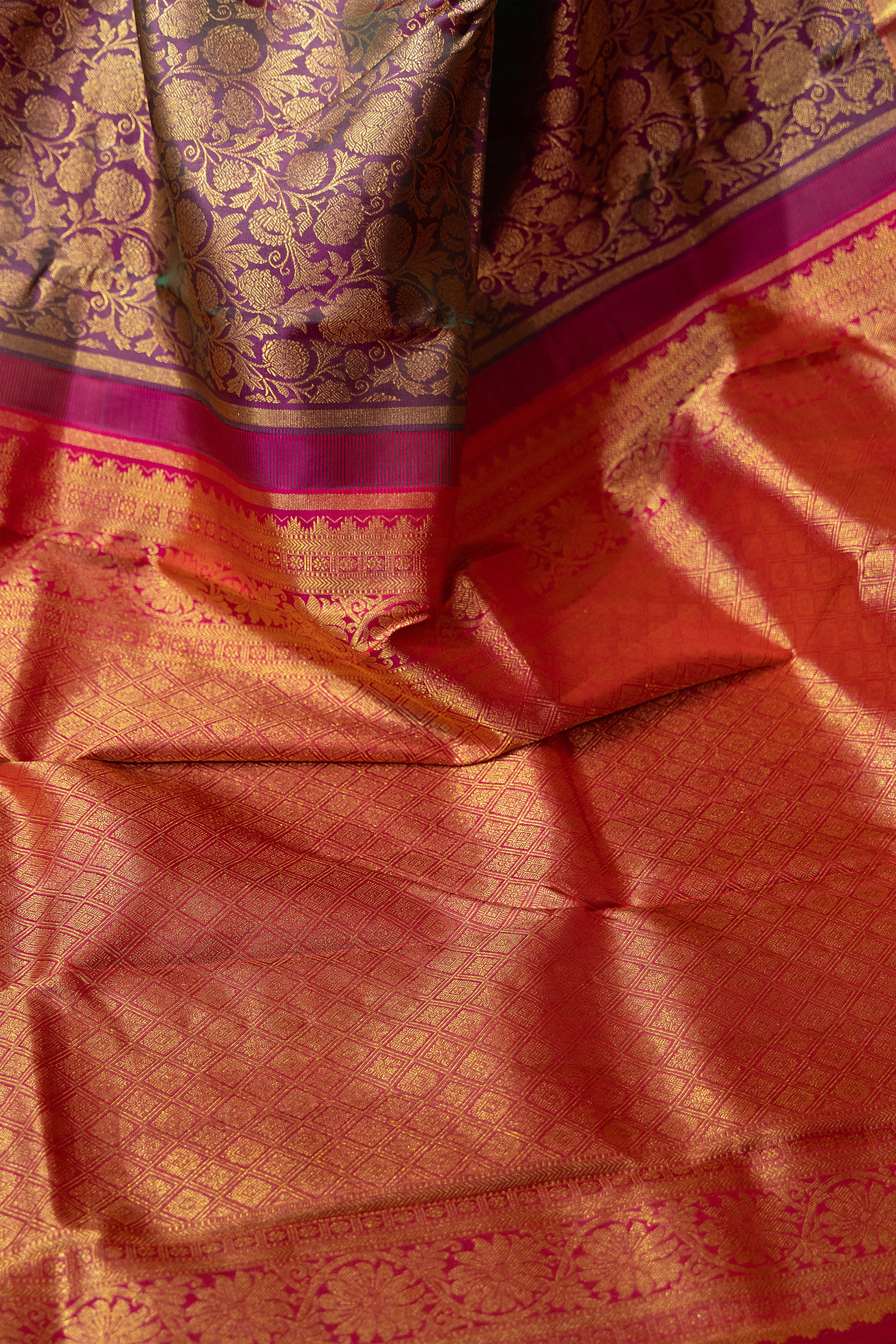 Dual Tone Brocade Kanjivaram - Image 4