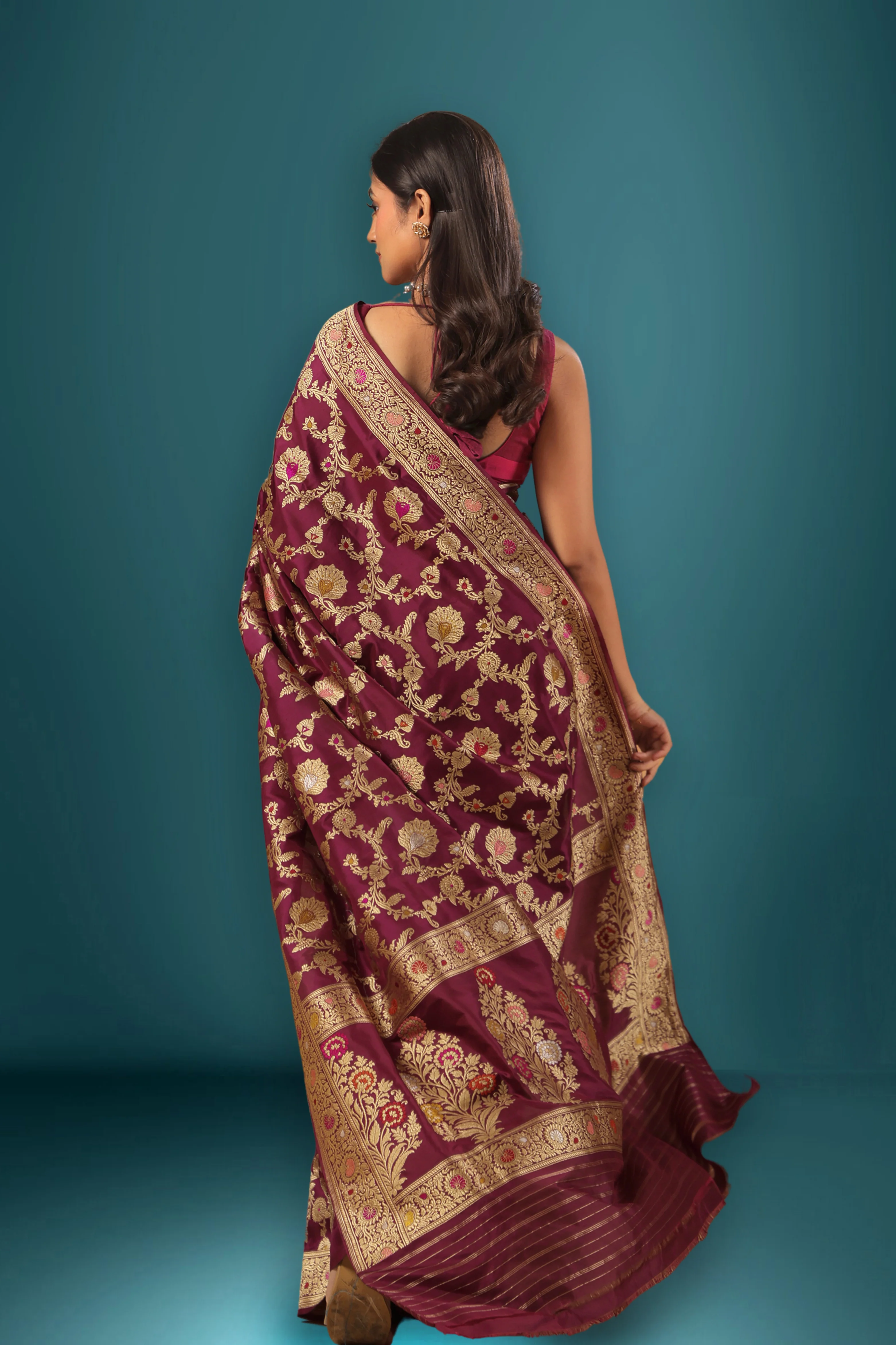 Exclusive Meena Jaal Katan Banarasi - Image 4