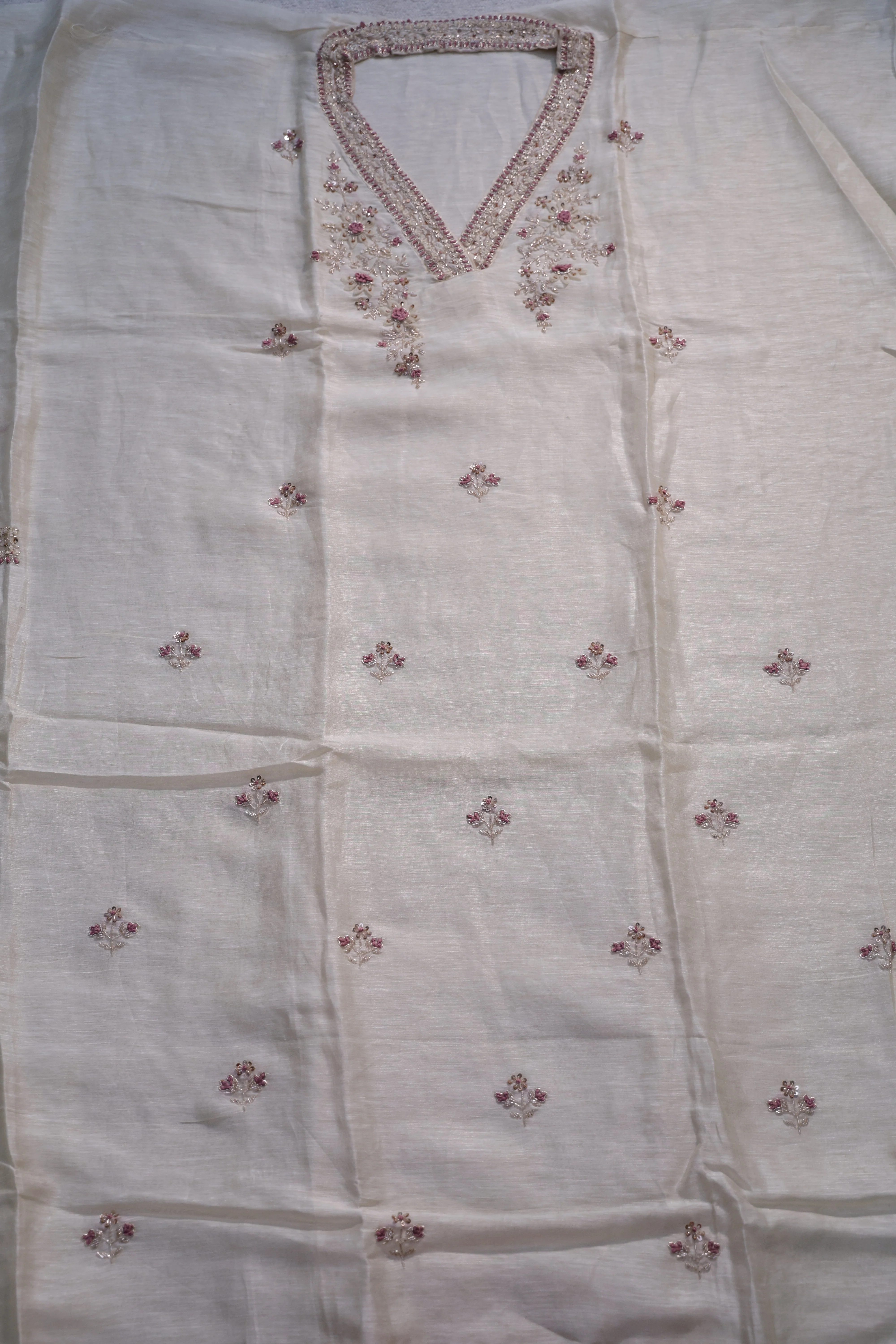 Linen Handwork Suit Piece - Image 3
