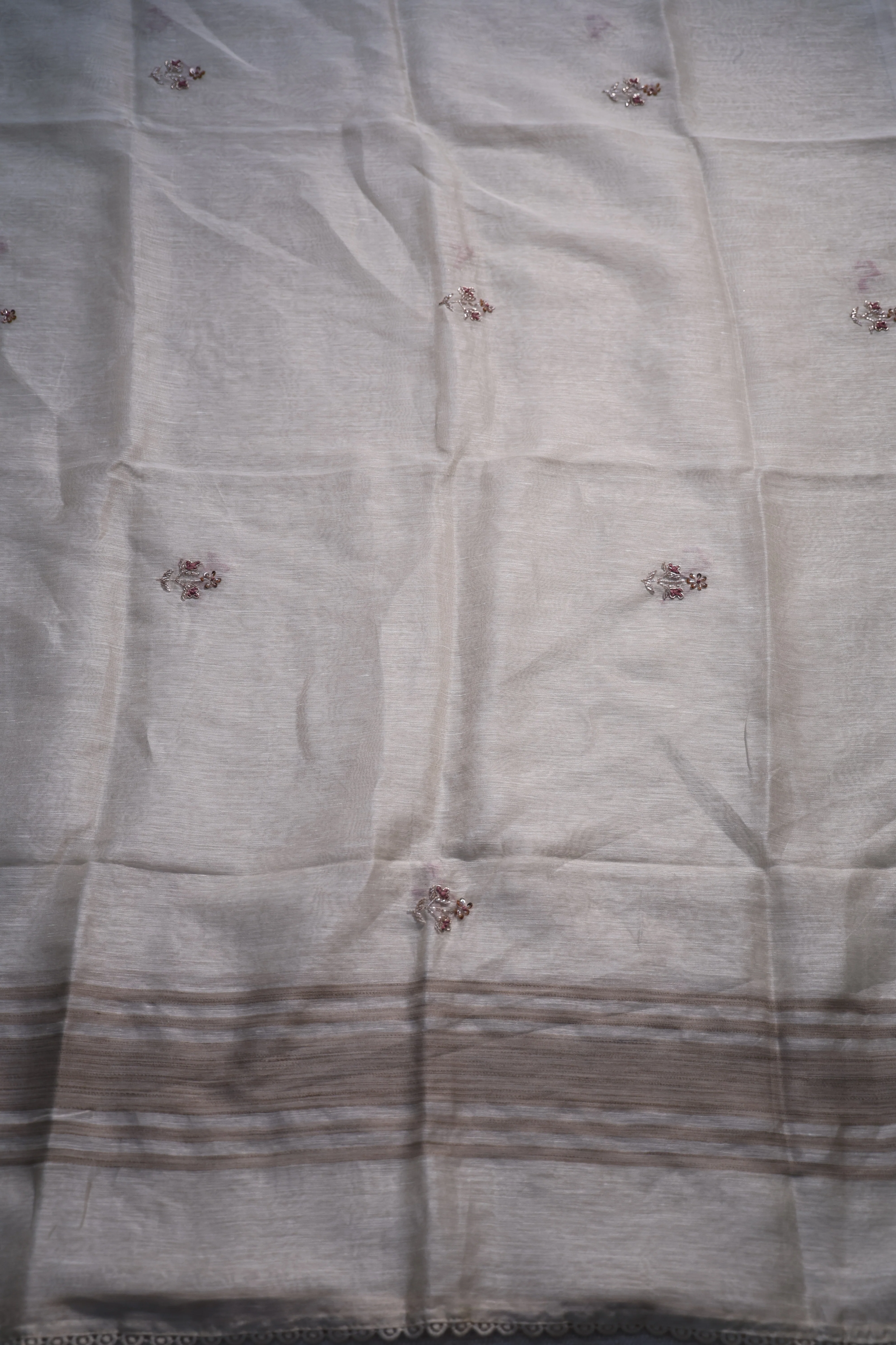 Linen Handwork Suit Piece - Image 4