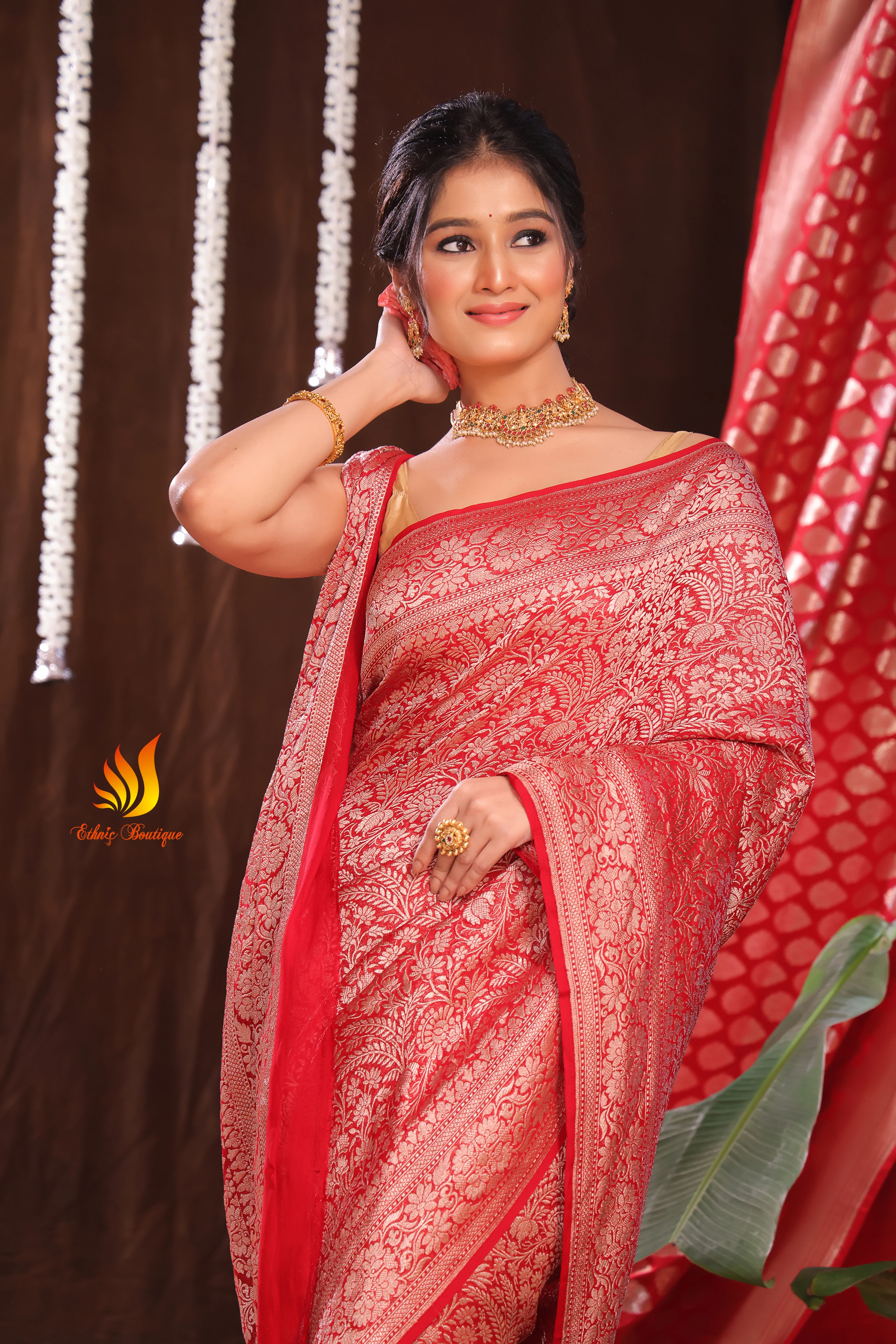 Pure Khaddi Georgette Banarasi - Image 3