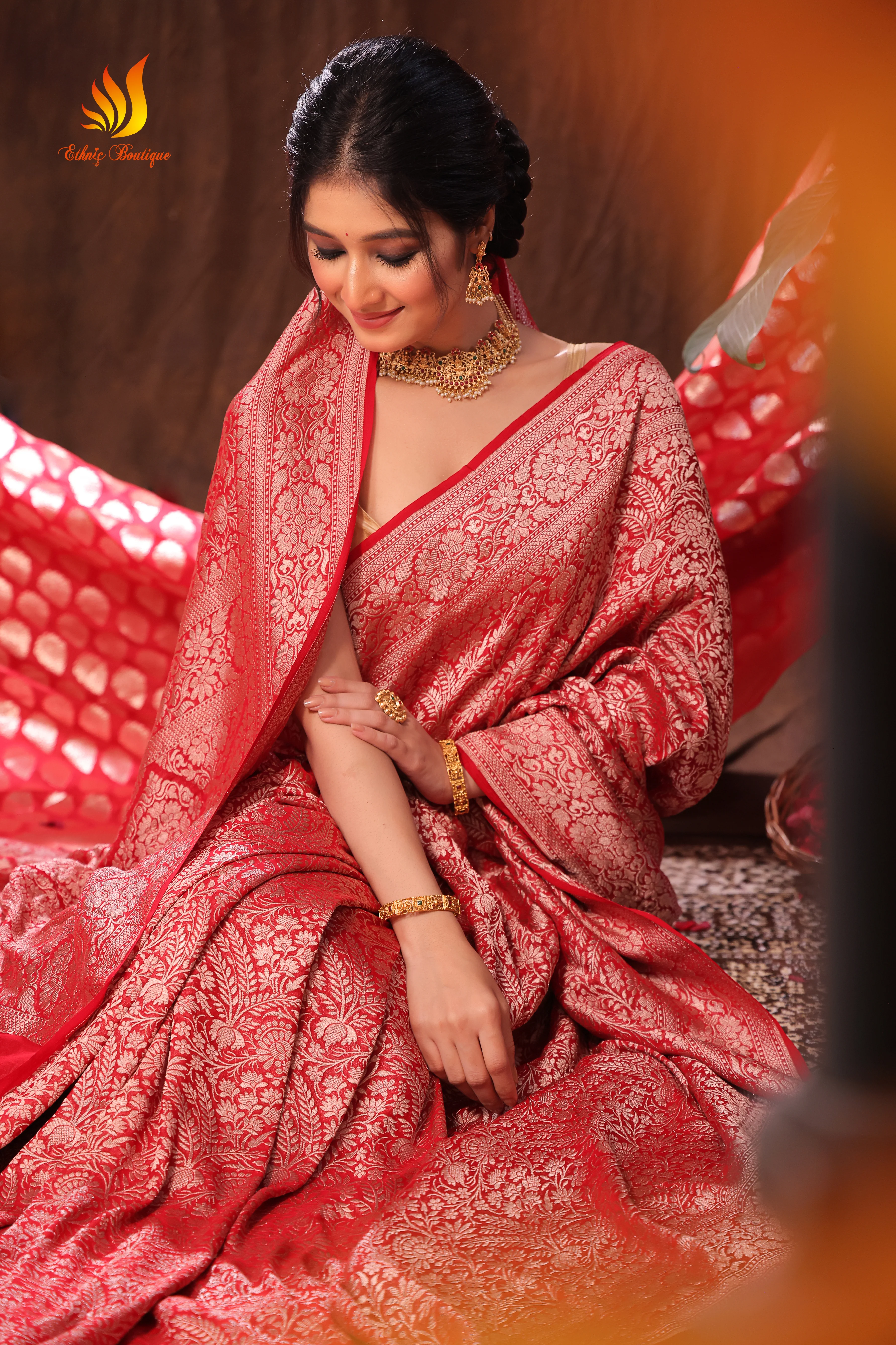 Pure Khaddi Georgette Banarasi - Image 5