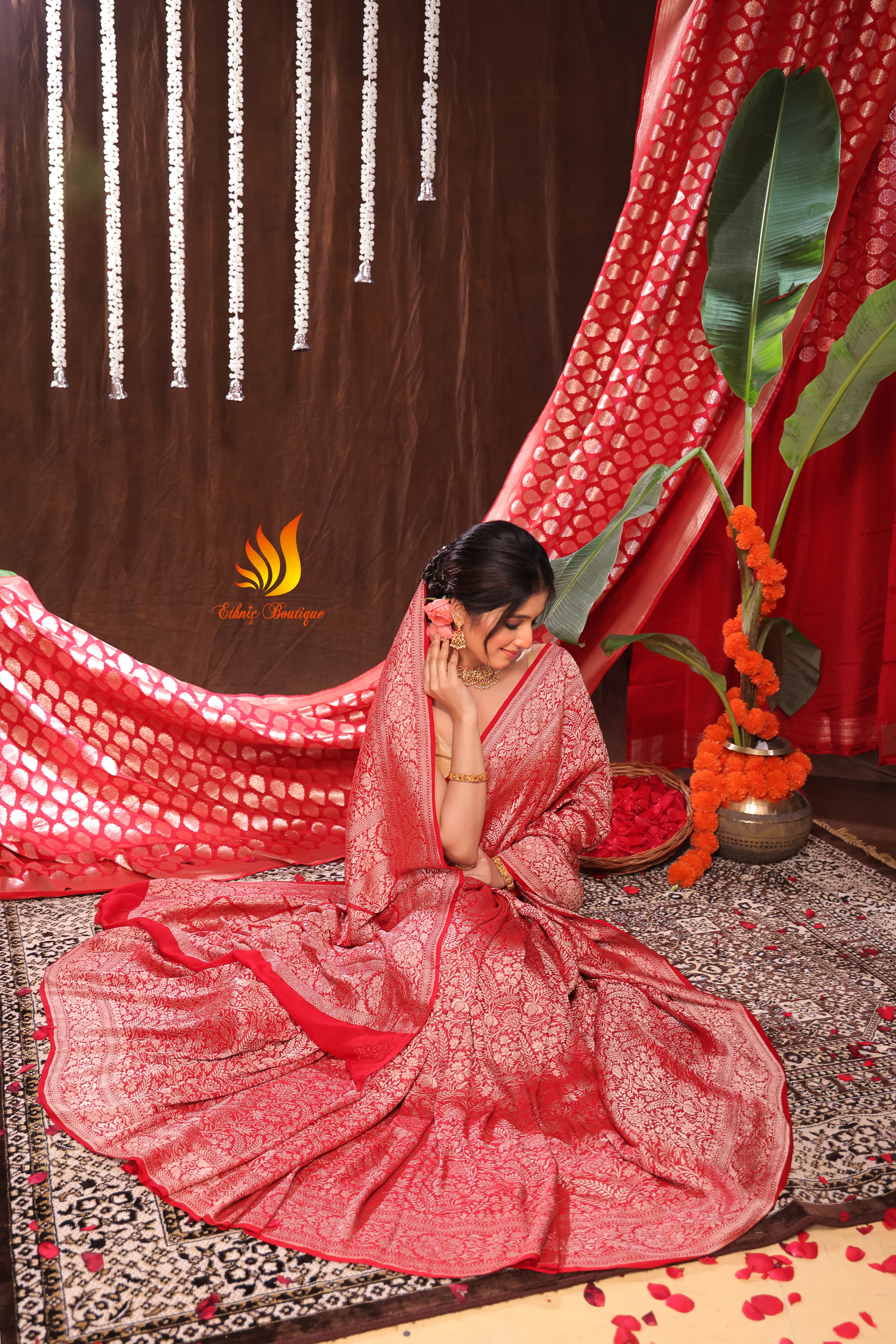 Pure Khaddi Georgette Banarasi - Image 6