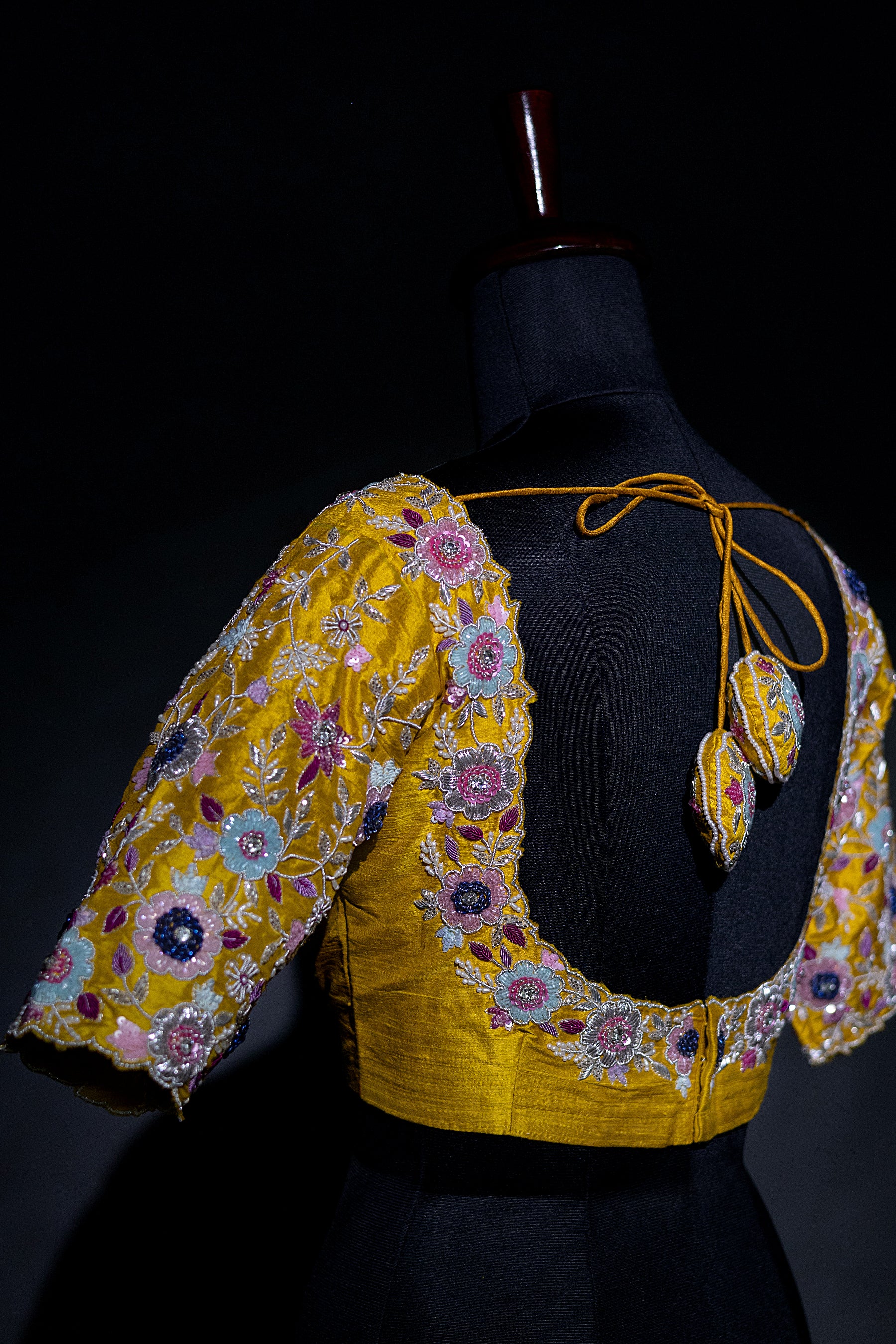 Raw Silk Zardosi Work - Image 5