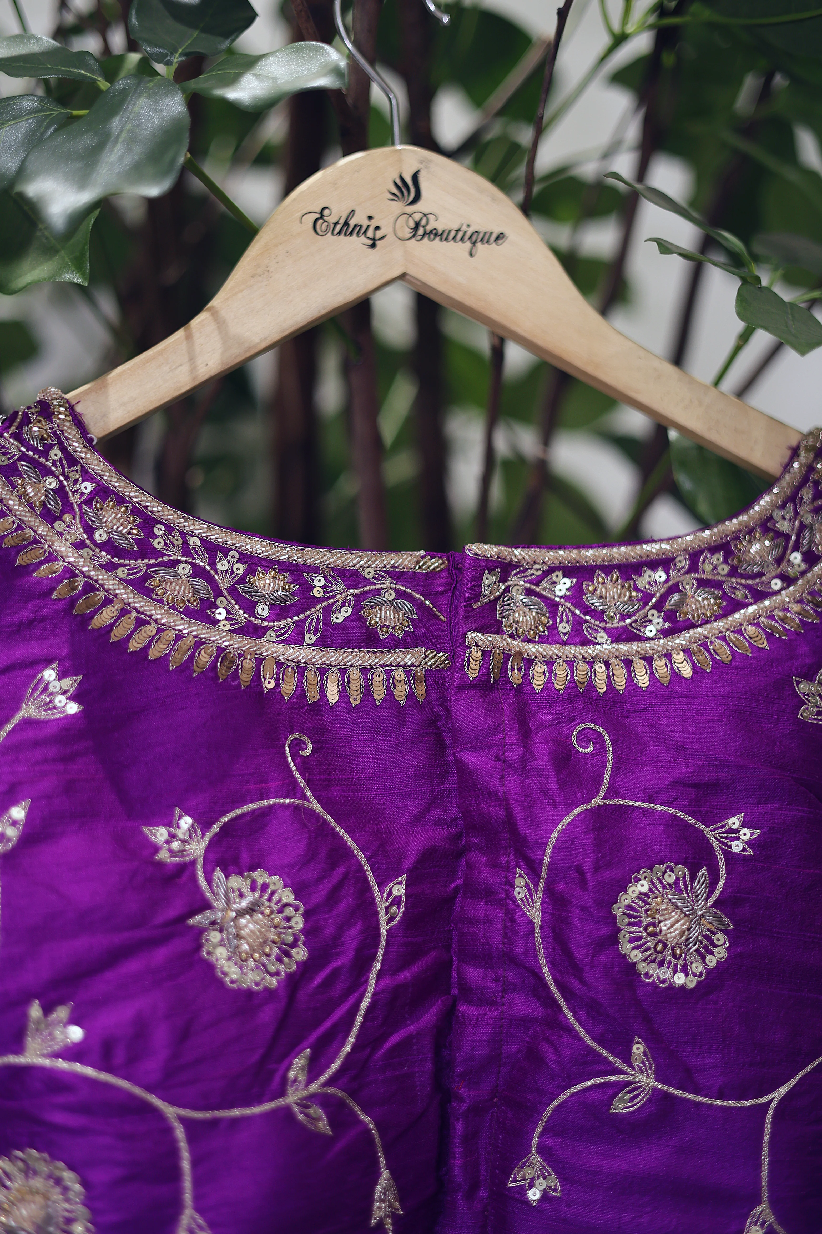 Raw Silk Zardosi Work - Image 3