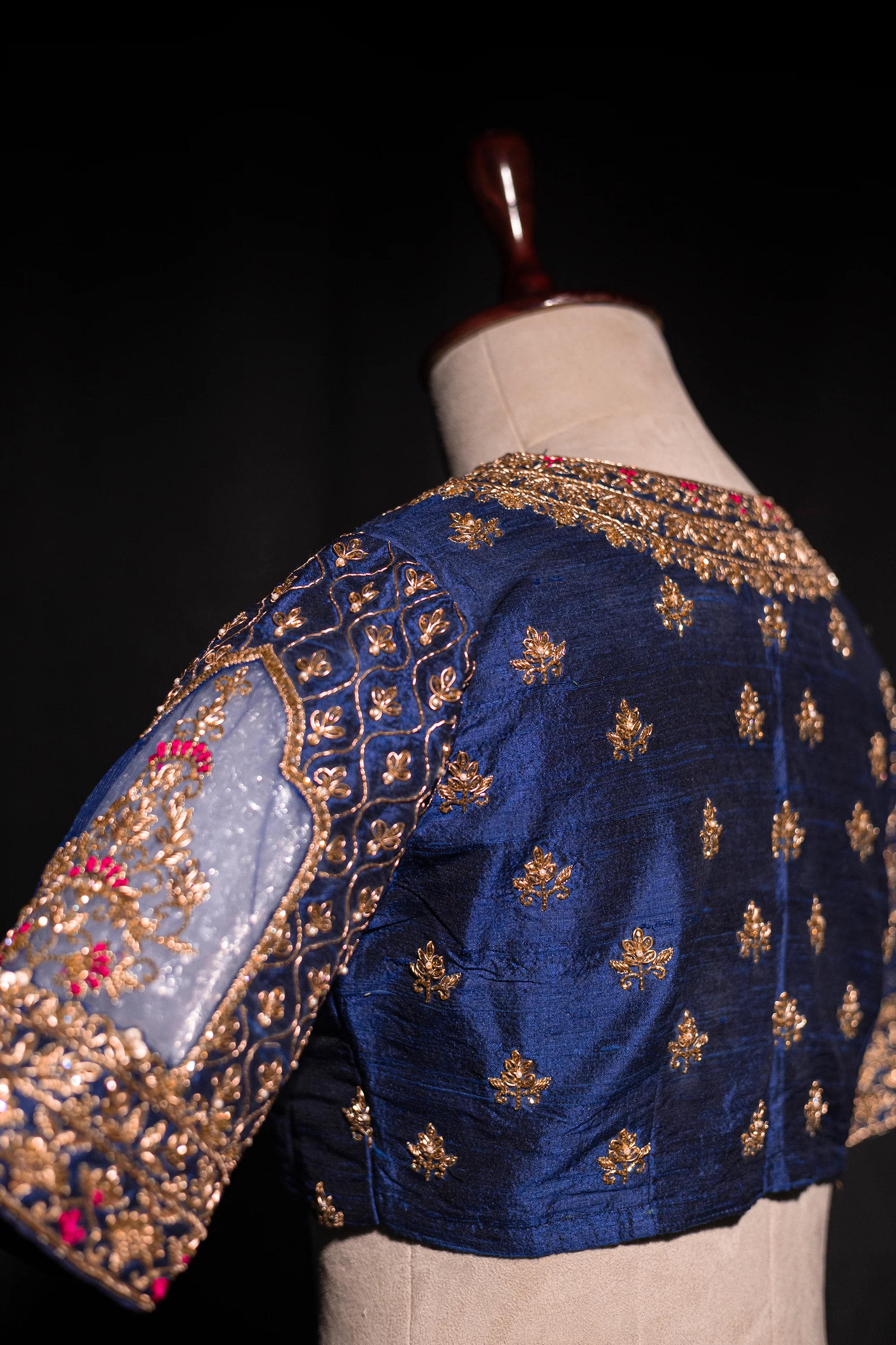 Raw Silk Zardosi Work - Image 4