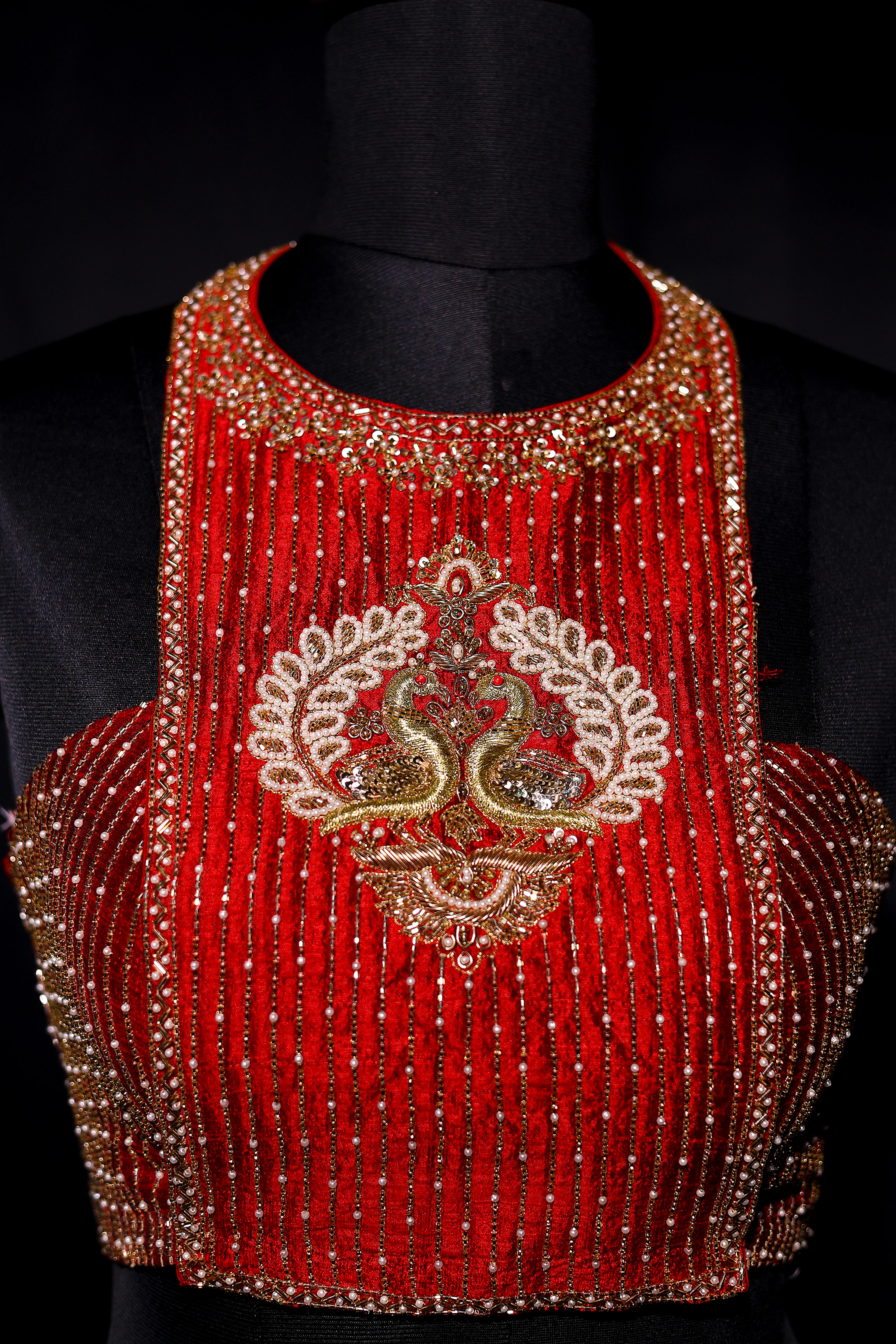 Raw Silk Zardosi Work - Image 3