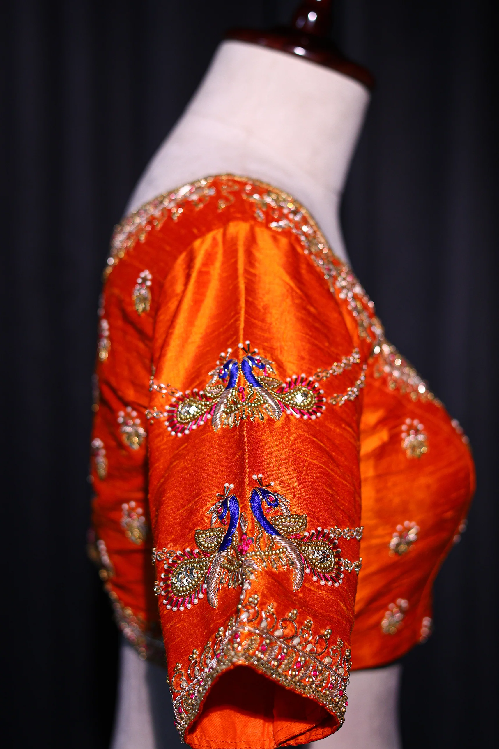 Raw Silk Zardosi Work - Image 3