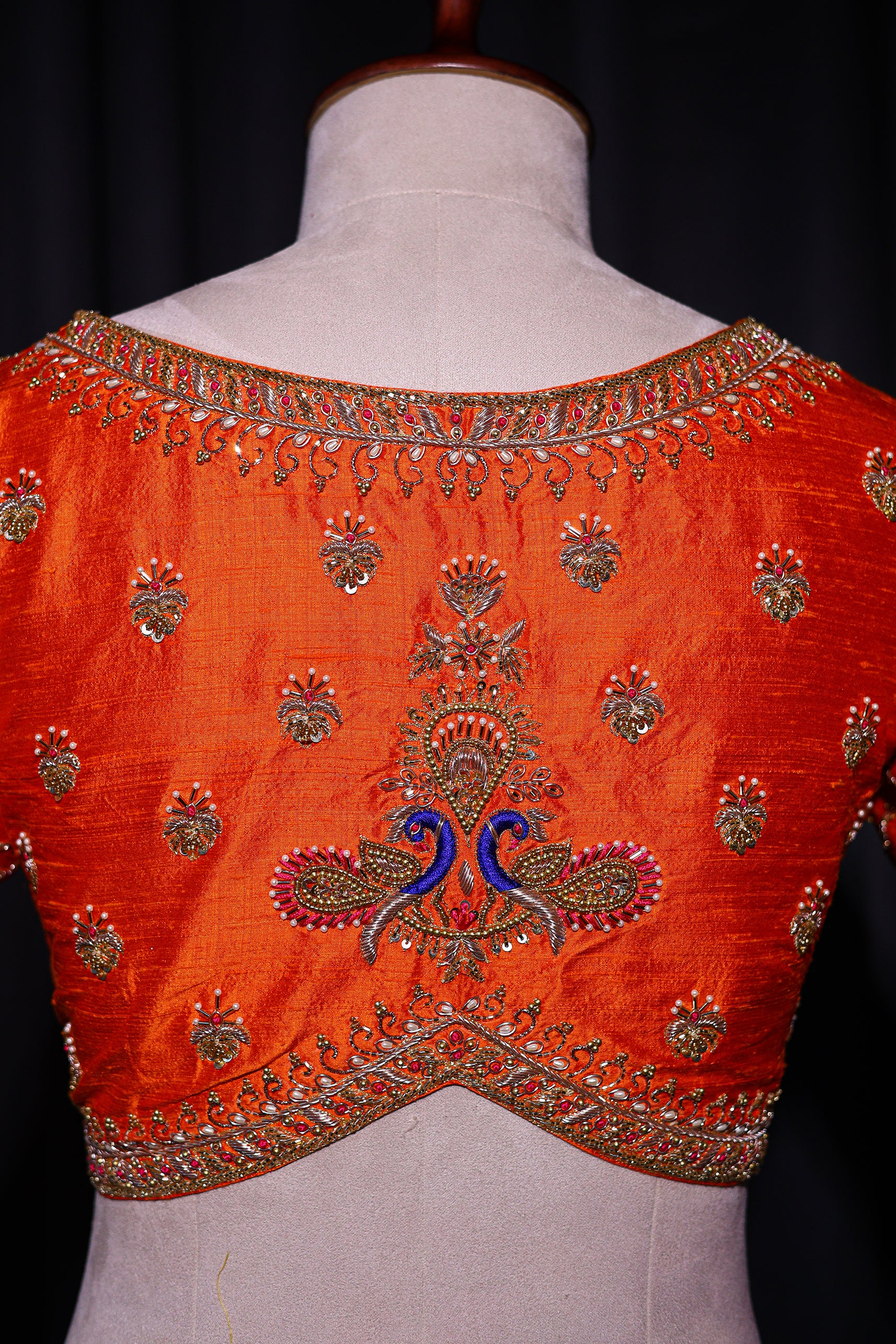 Raw Silk Zardosi Work - Image 4