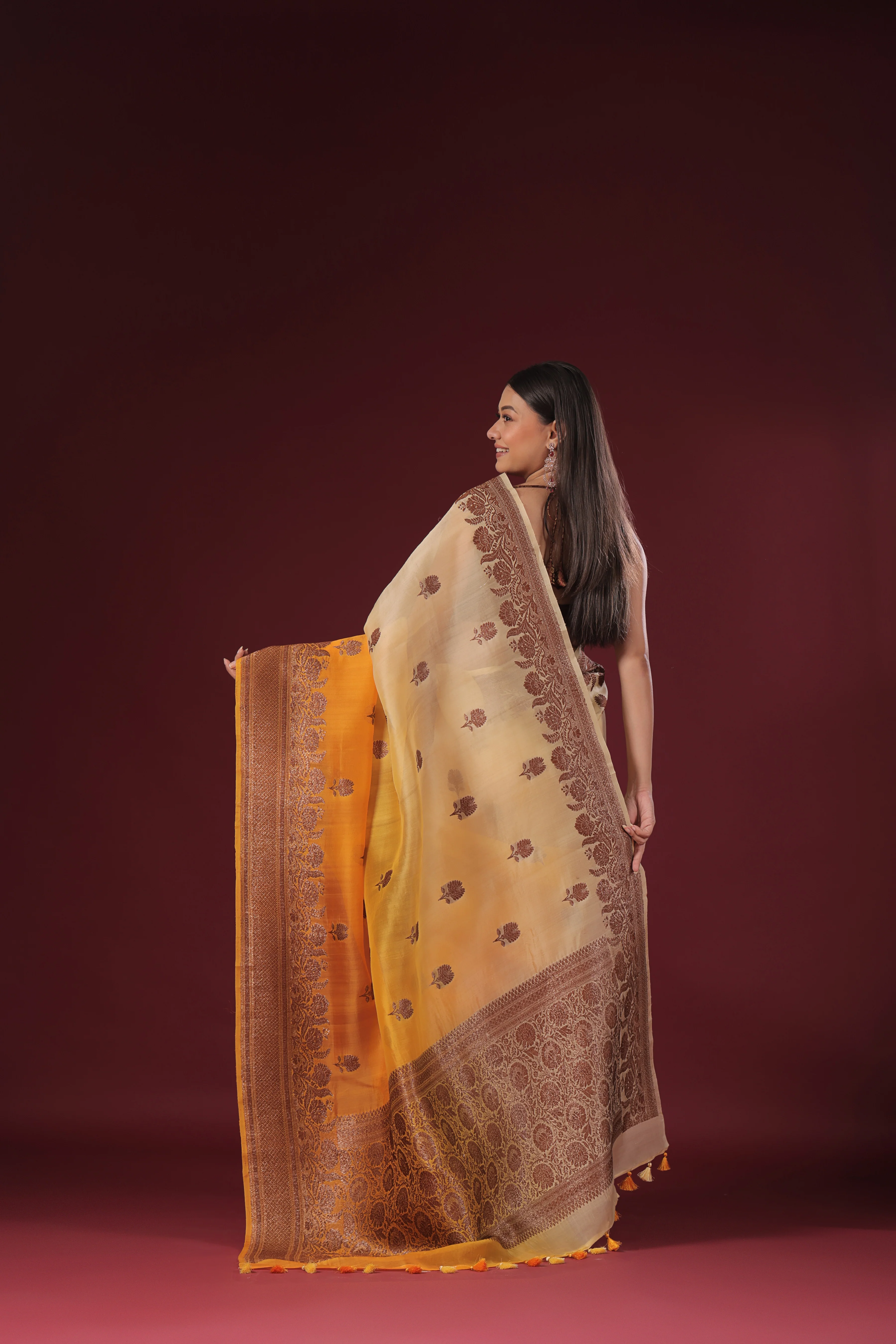 Shaded Kora Banarasi - Image 4