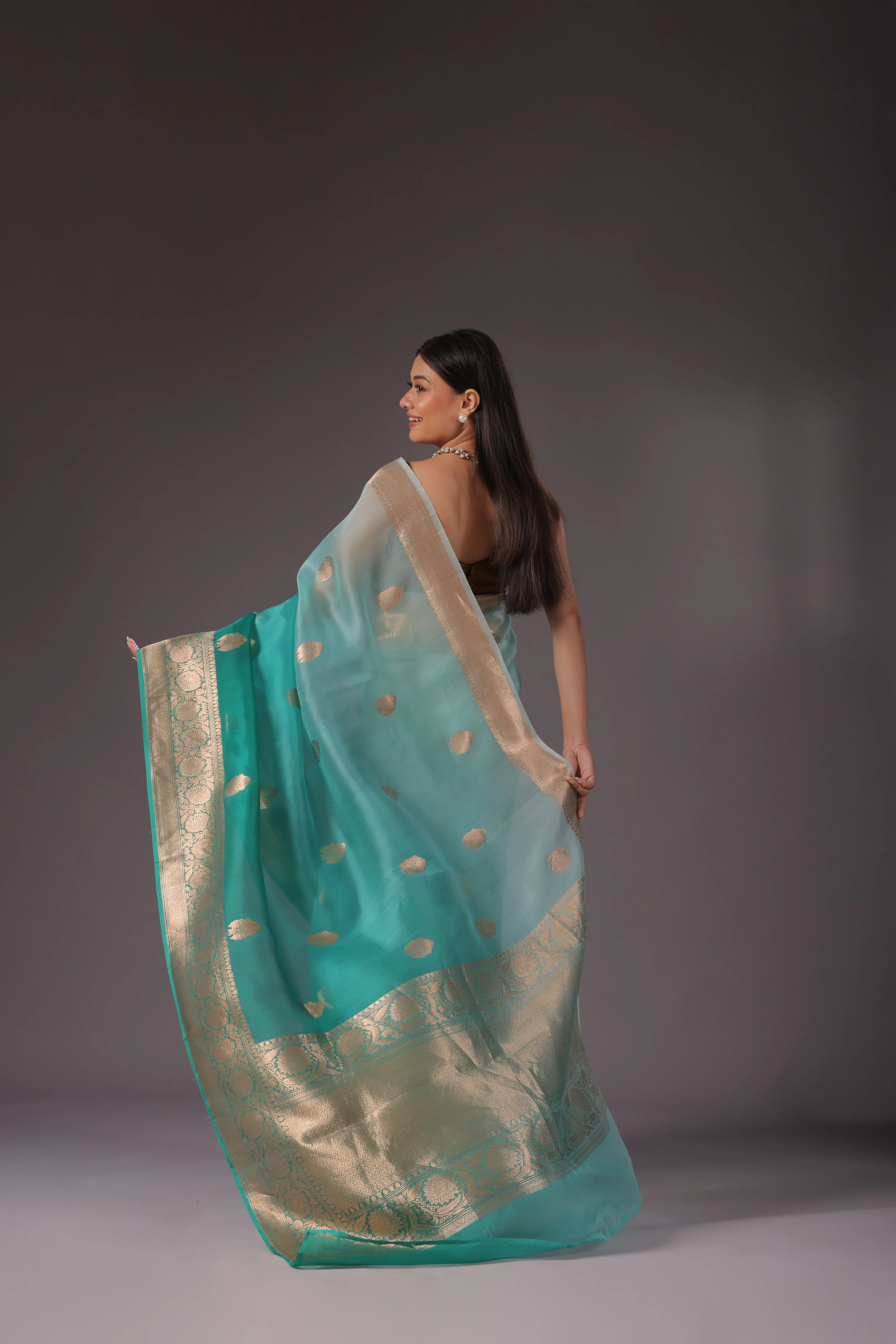 Shaded Kora Banarasi - Image 4