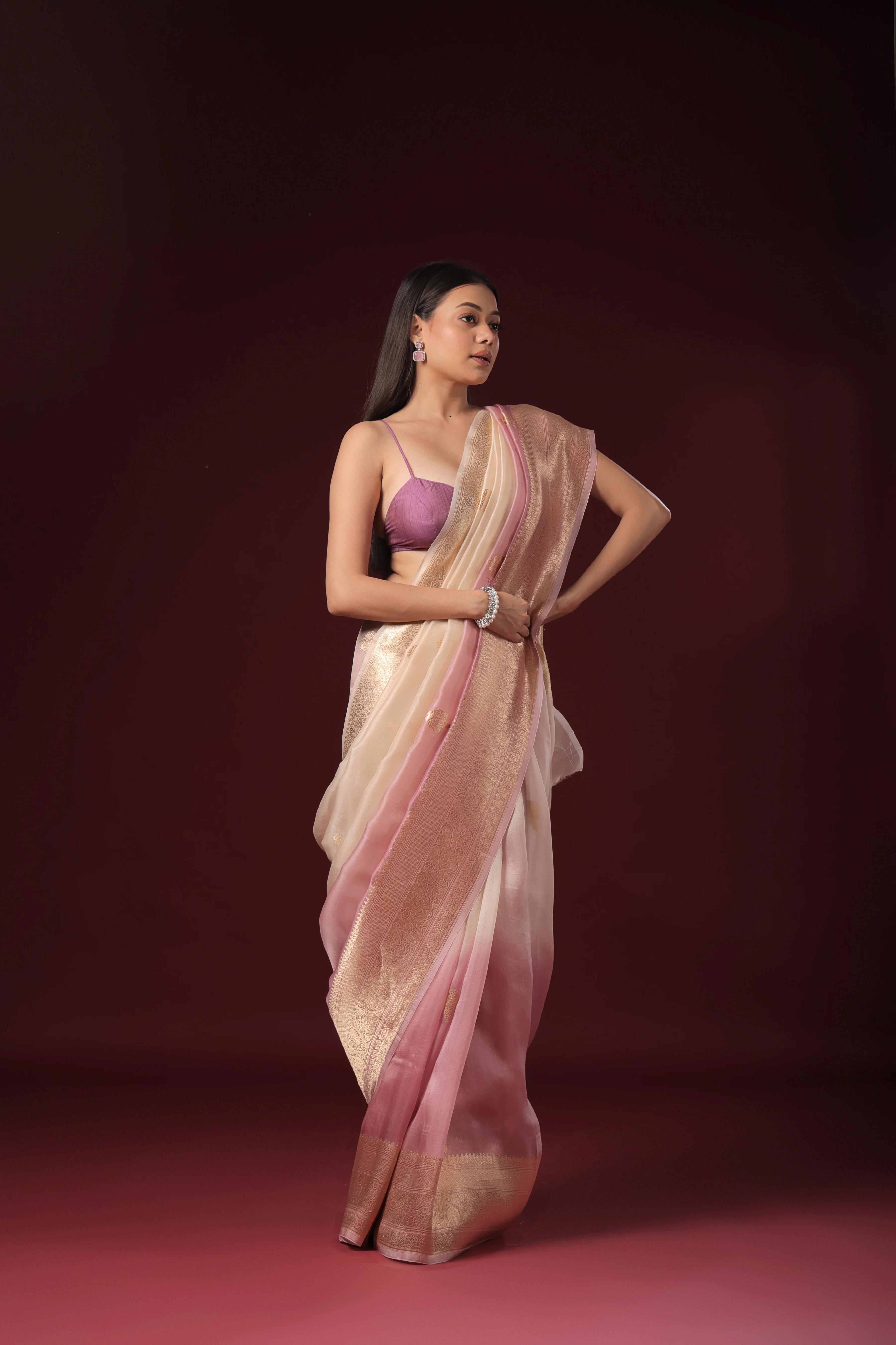 Shaded Kora Banarasi - Image 3