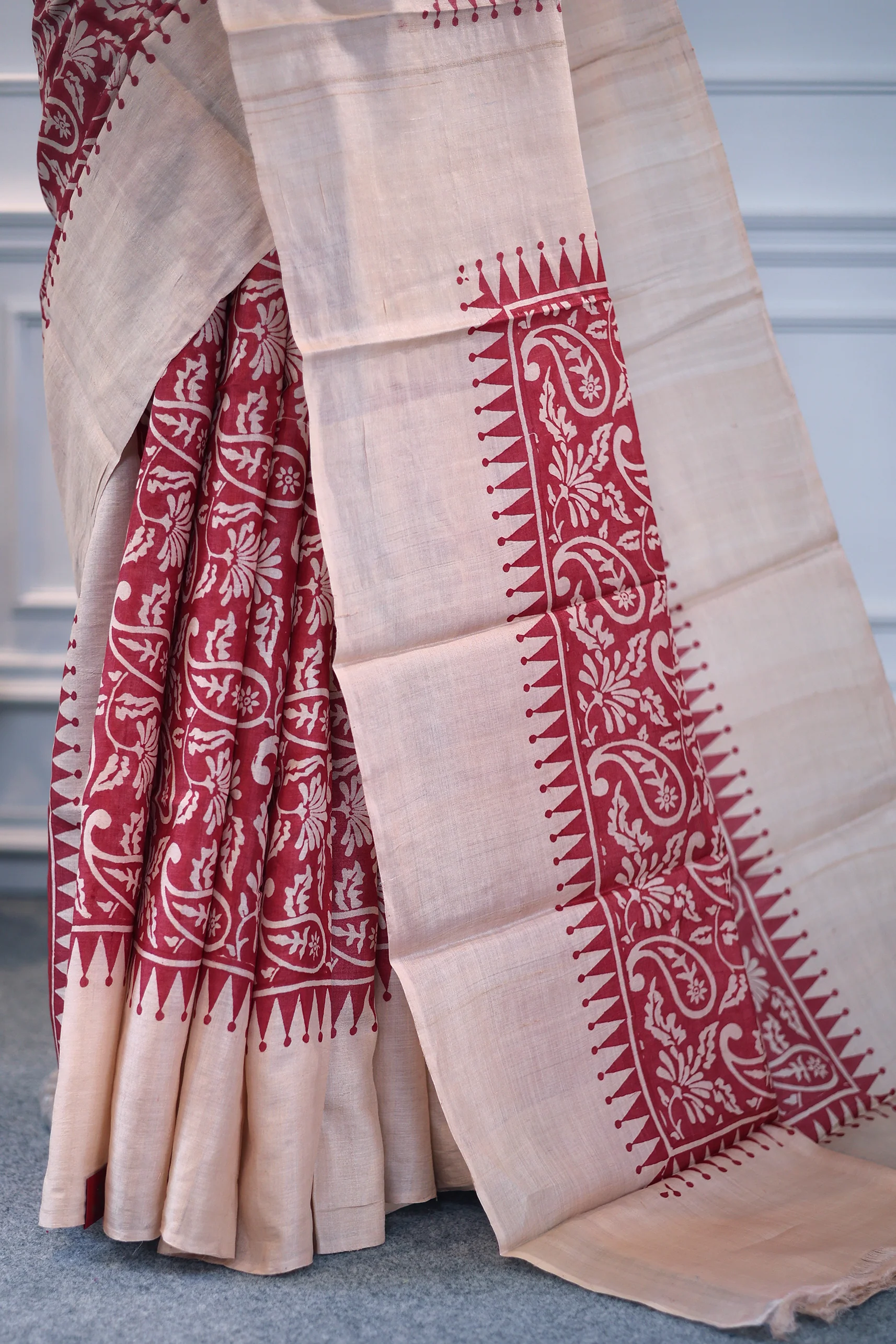 Tussar Block Print - Image 3