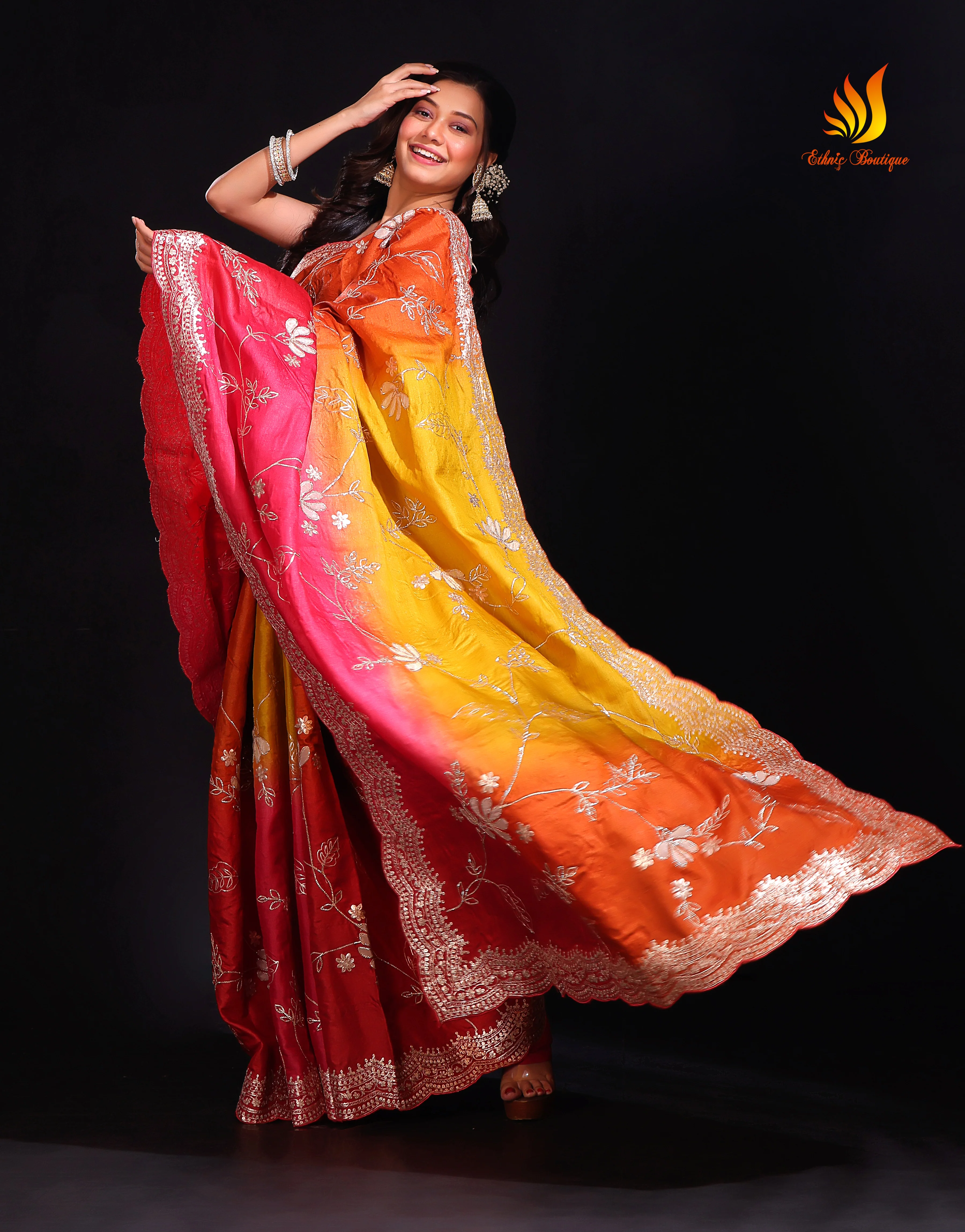 Tussar Pita Zari Work - Image 3