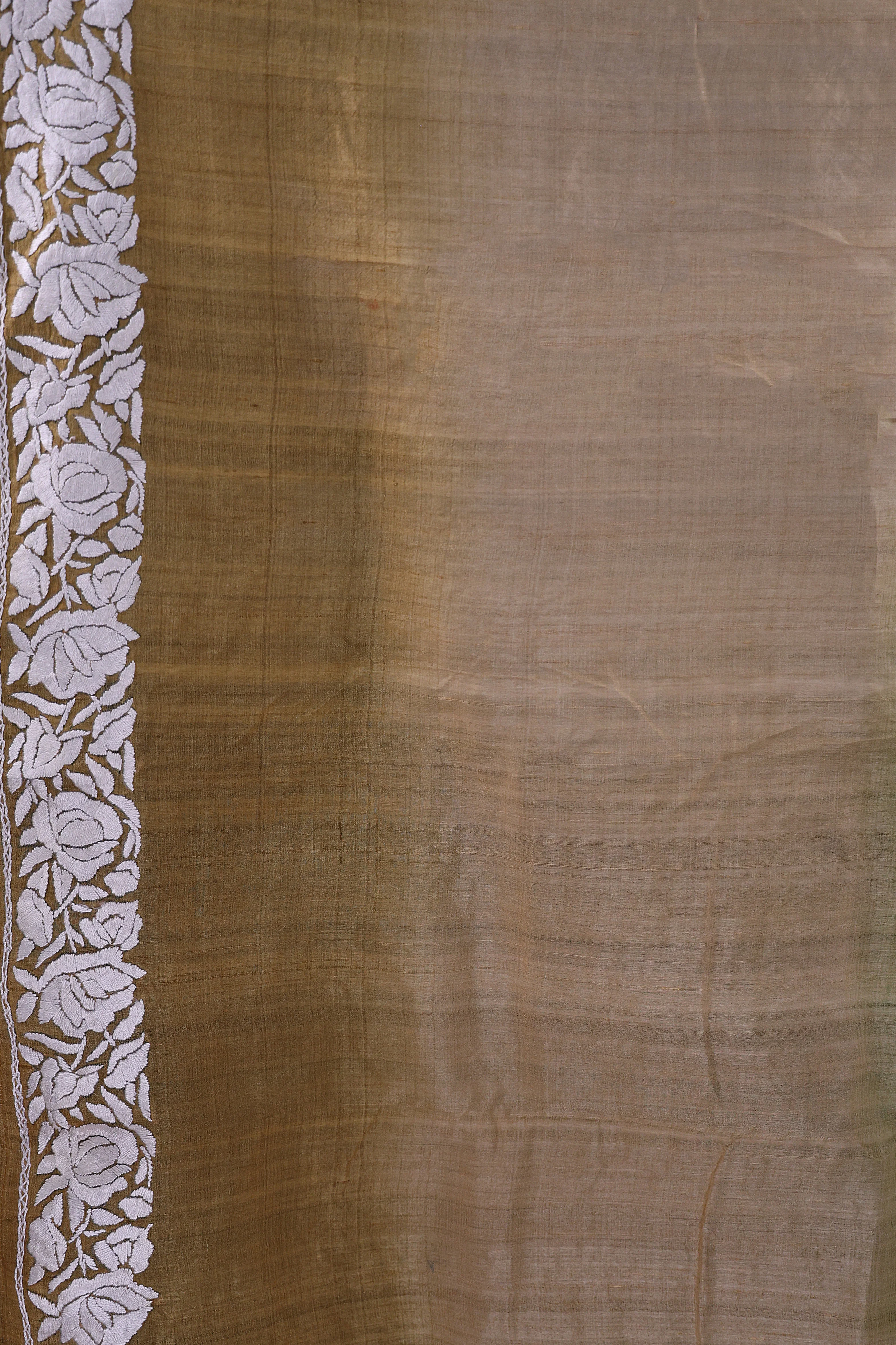 Tussar Shaded Parsi Hand Work - Image 5