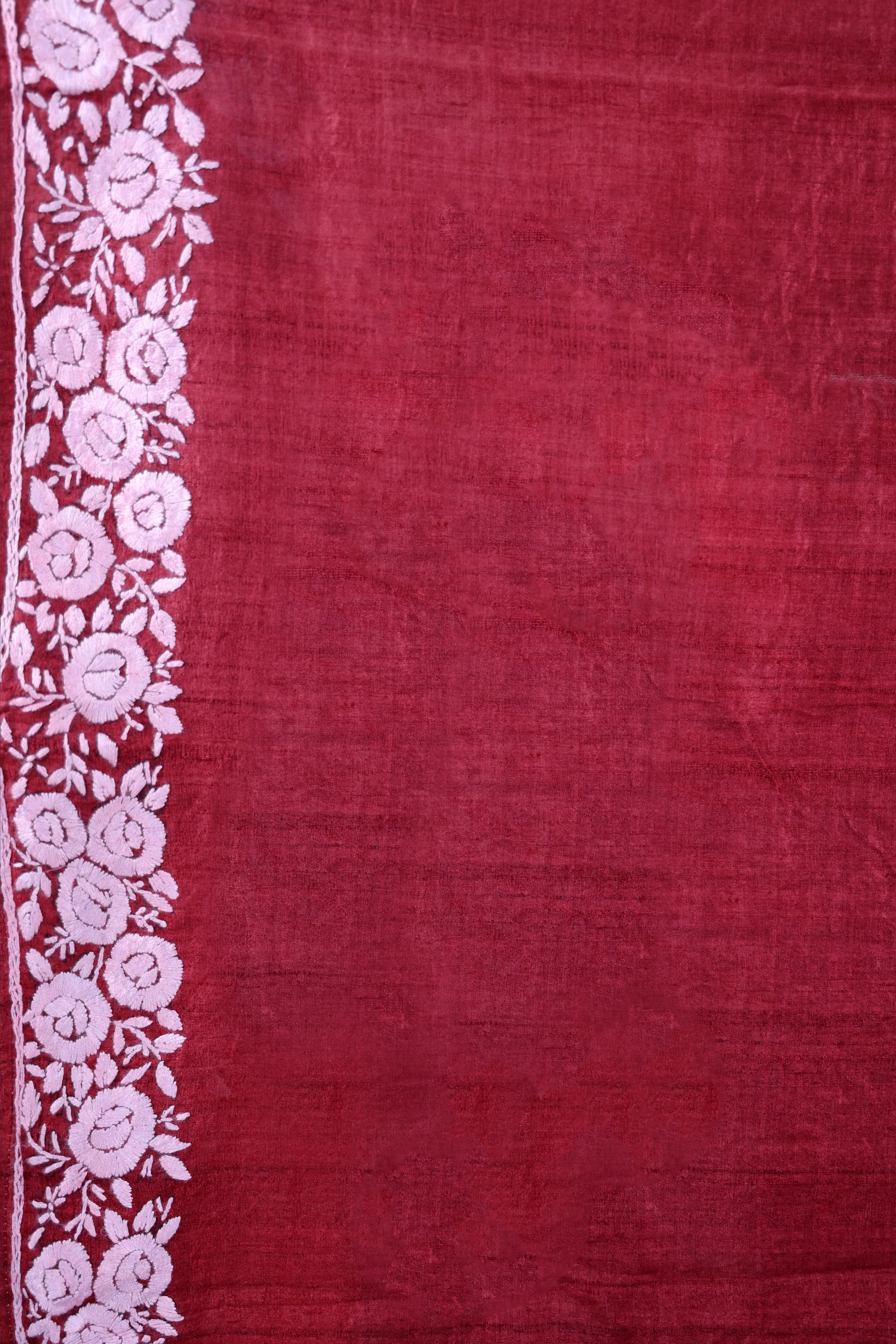 Tussar Shaded Parsi Hand Work - Image 5