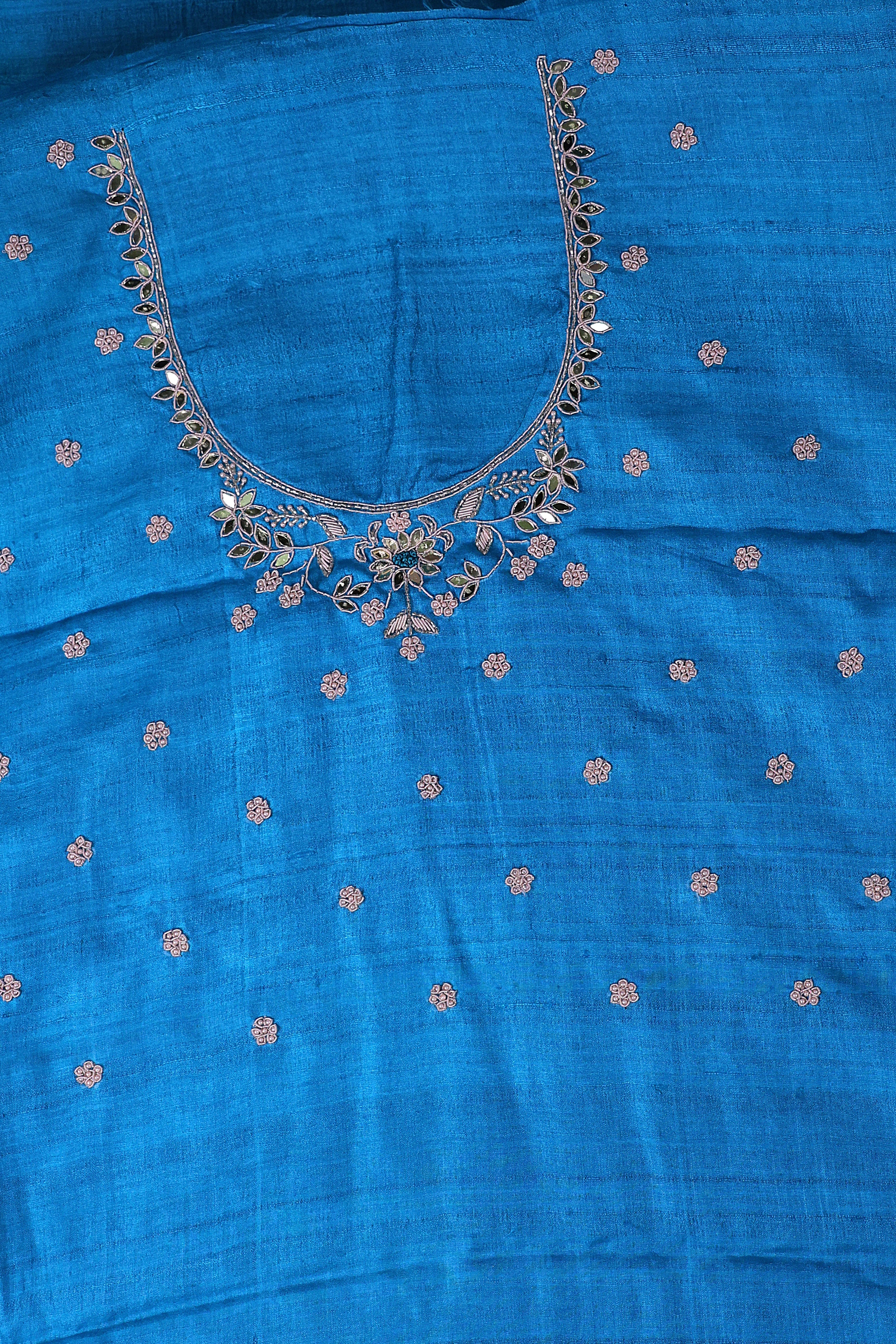 Tussar Zardosi Work - Image 5