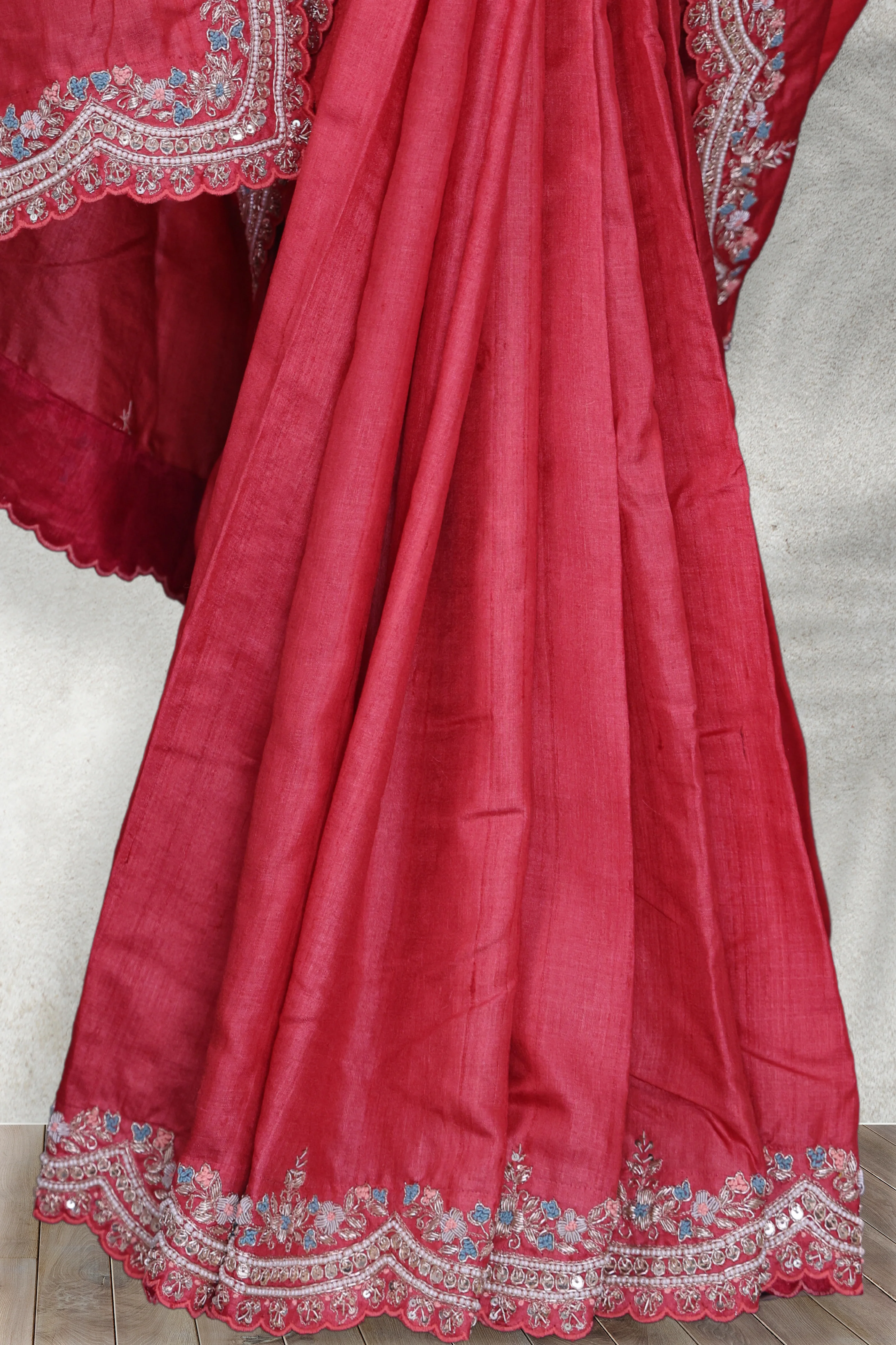 Tussar Zardosi Work - Image 3