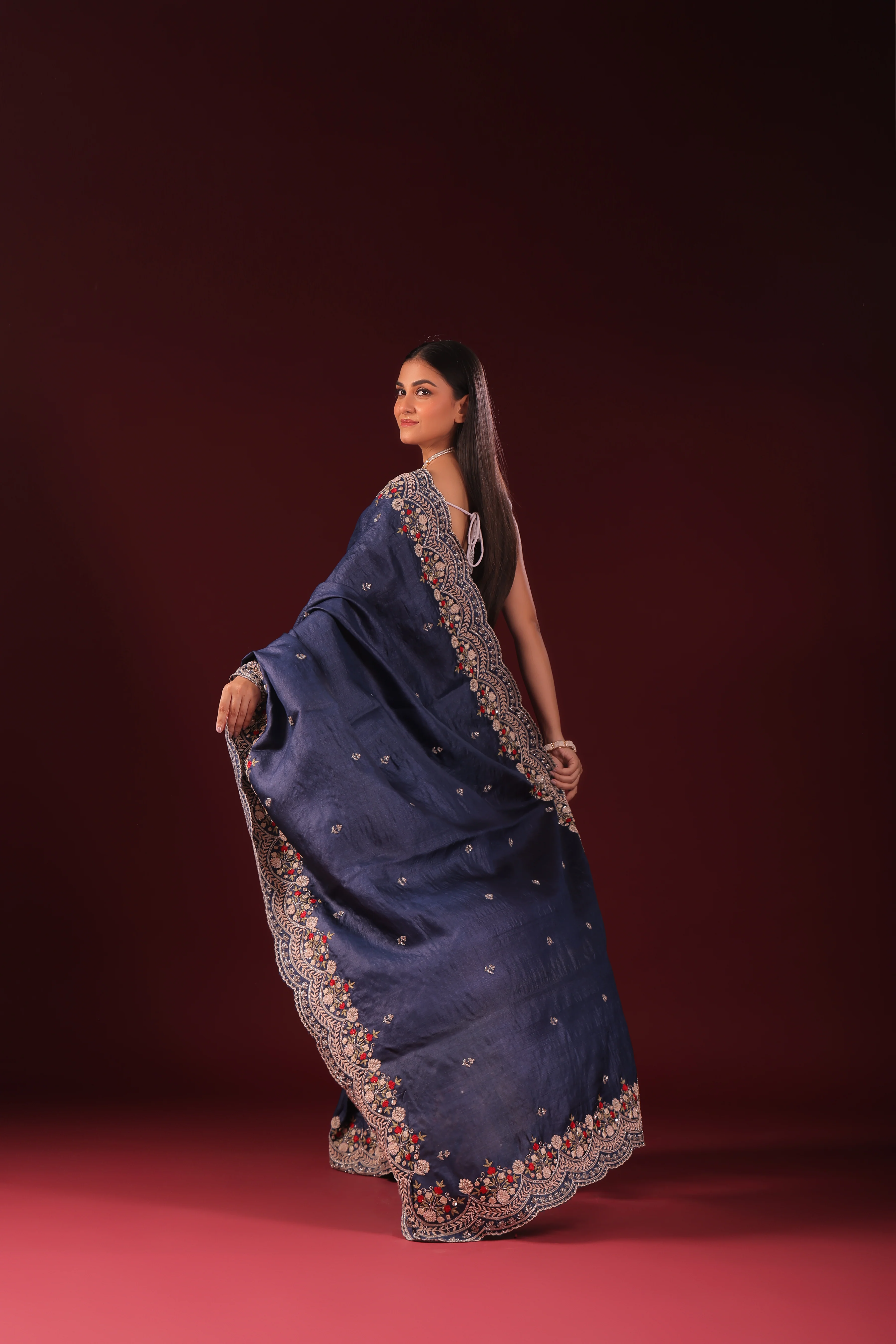 Tussar Zardosi Work - Image 3