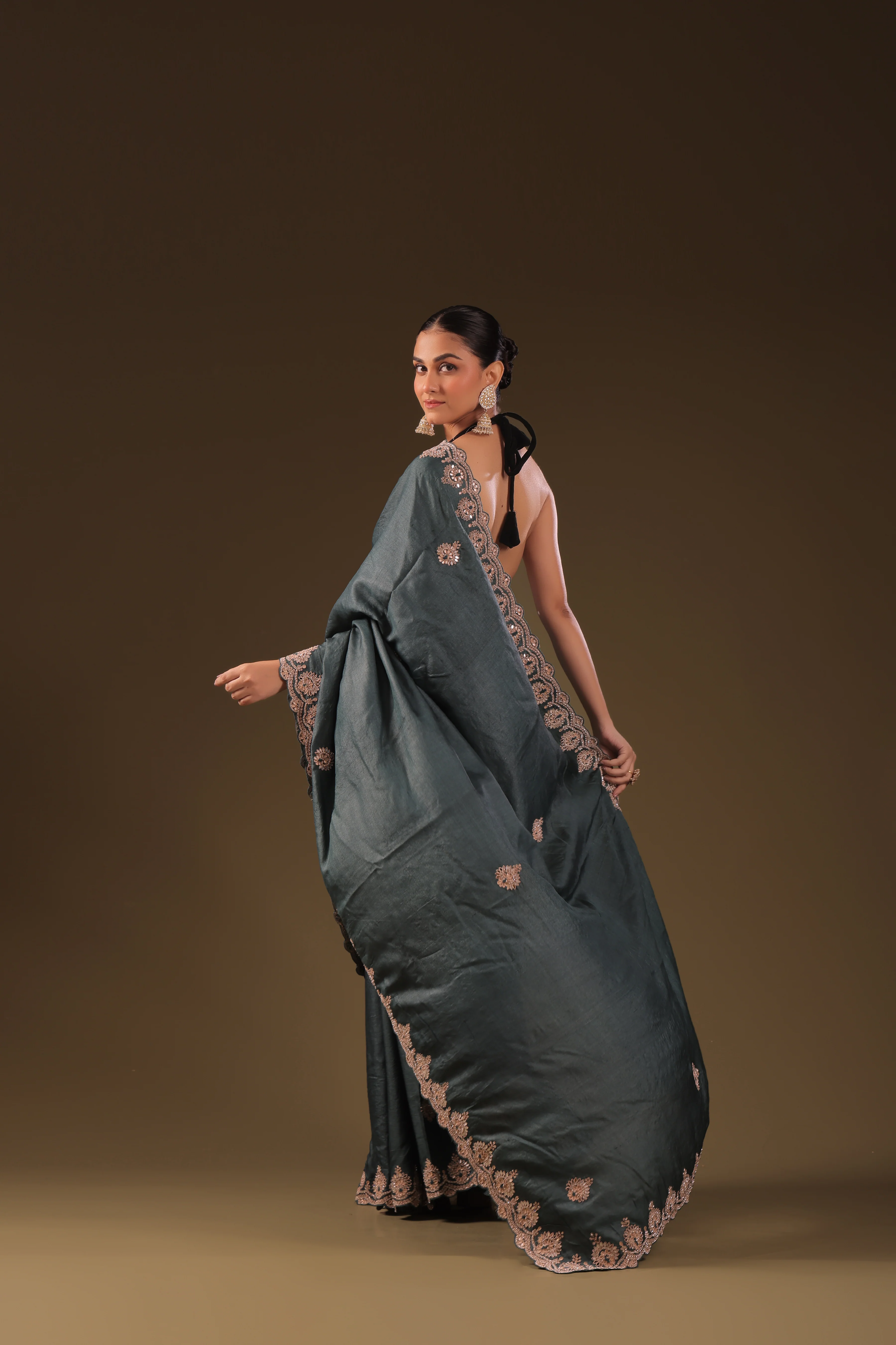 Tussar Zardosi Work - Image 3