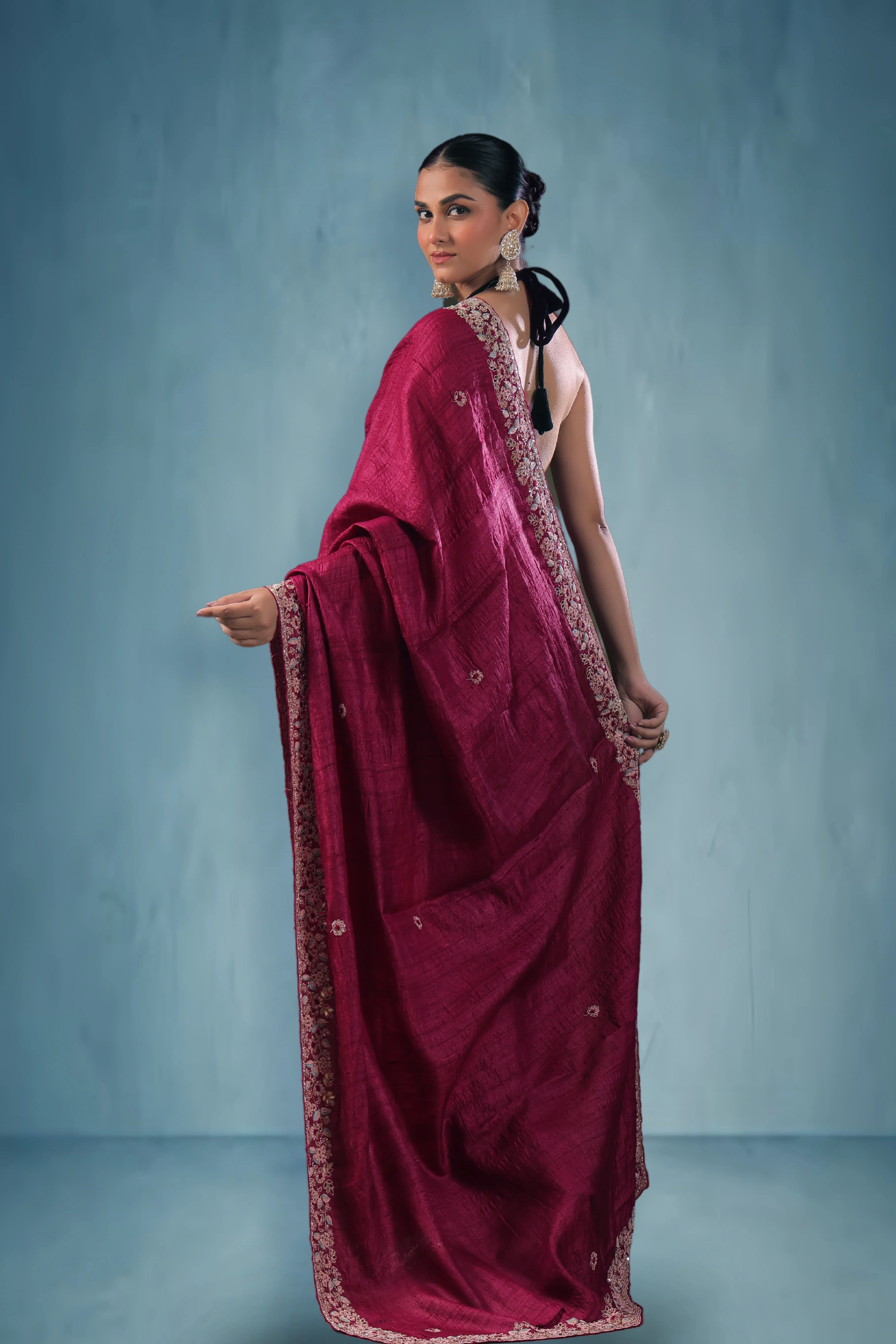 Tussar Zardosi Work - Image 3